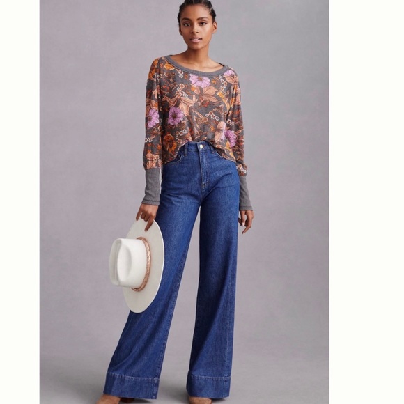 NWT Anthropologie Pilcro Heritage Oversized Boxy Pullover S - Picture 7 of 16